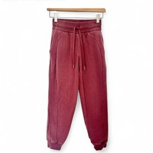 Lululemon Scuba Joggers Women’s 0 HighRise Relaxed Sweatpants Pink/Burgundy NWOT